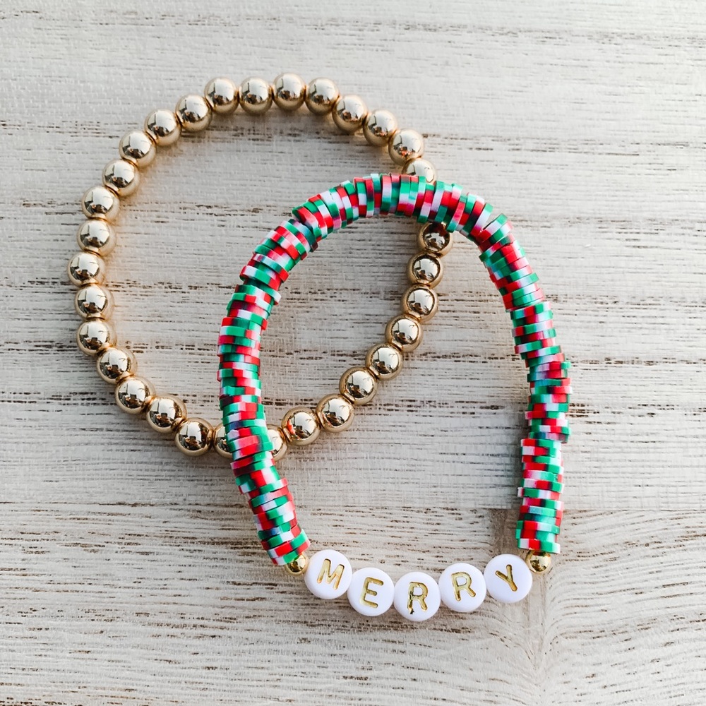 Christmas Bracelet Stack